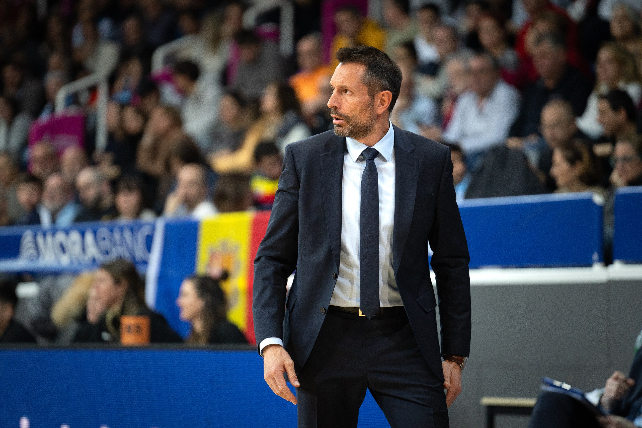 Natxo Lezcano en el partido ante el Real Madrid (ACB Media / Dani Catalán)