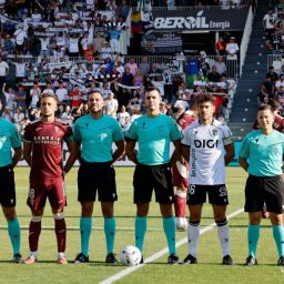 Daniel Miranda, en el Burgos - Córdoba (LALIGA).