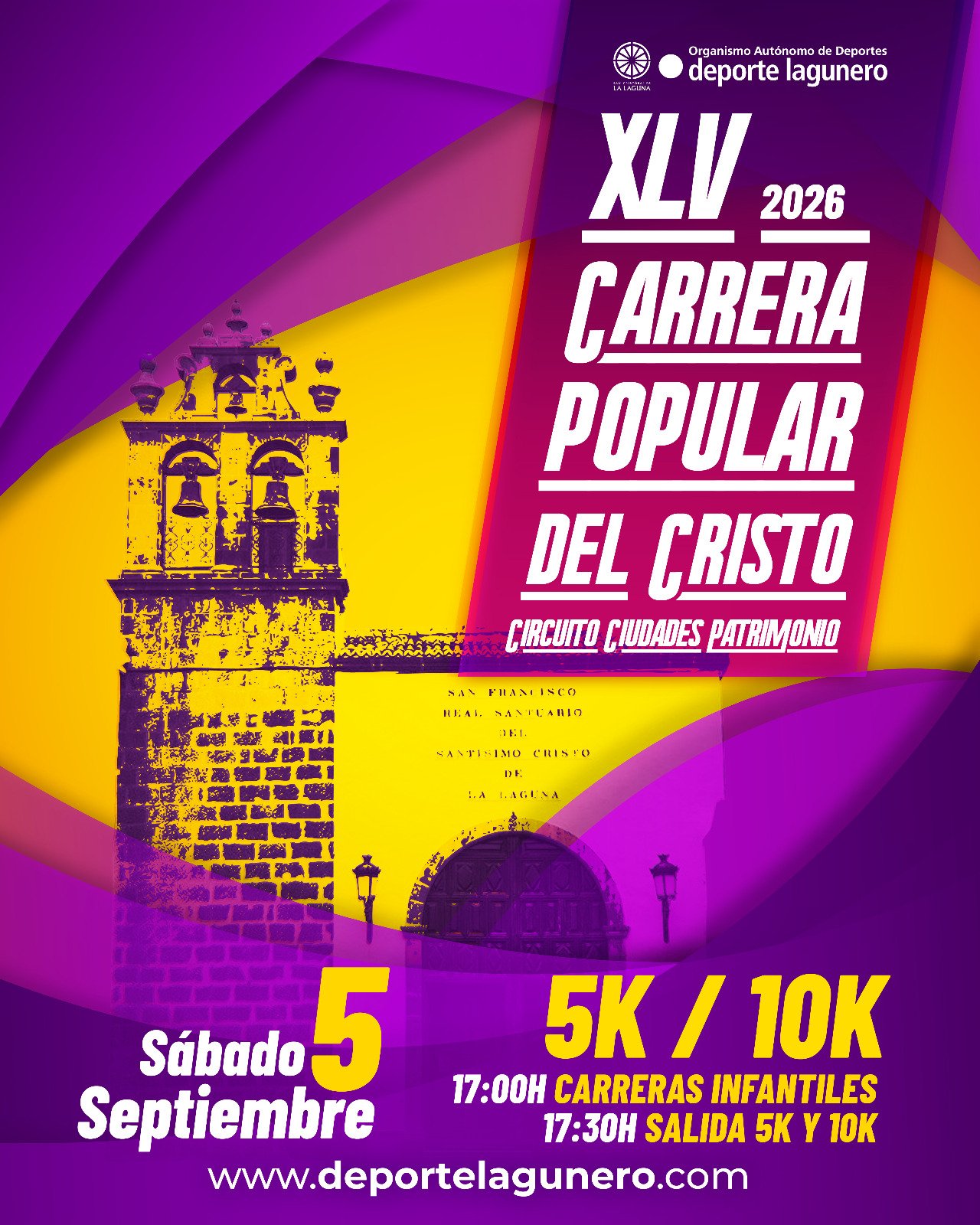 Cartel oficial XLV Carrera Popular del Cristo 