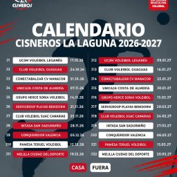 Calendario del Cisneros La Laguna 26/27 (CD CISNEROS ALTER)