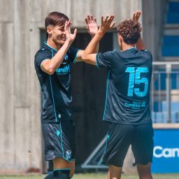 Celebración de uno de los goles (CD TENERIFE)