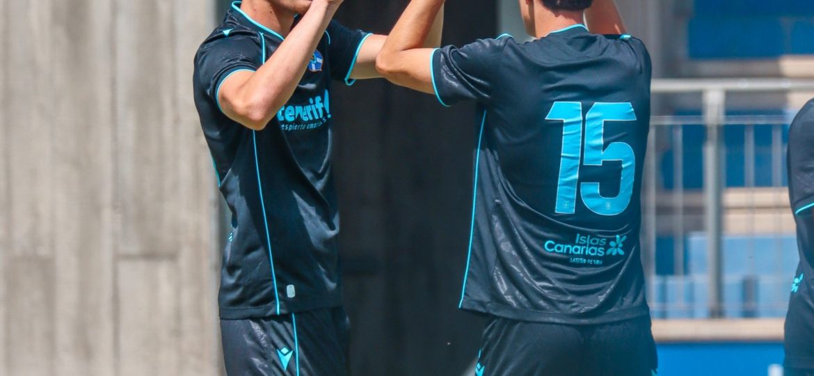 Celebración de uno de los goles (CD TENERIFE)