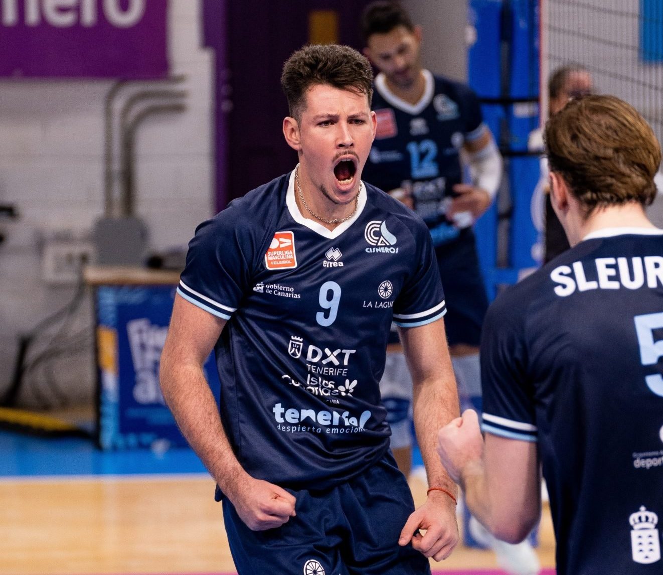 Fran Duque celebrando un punto (CEDIDA)