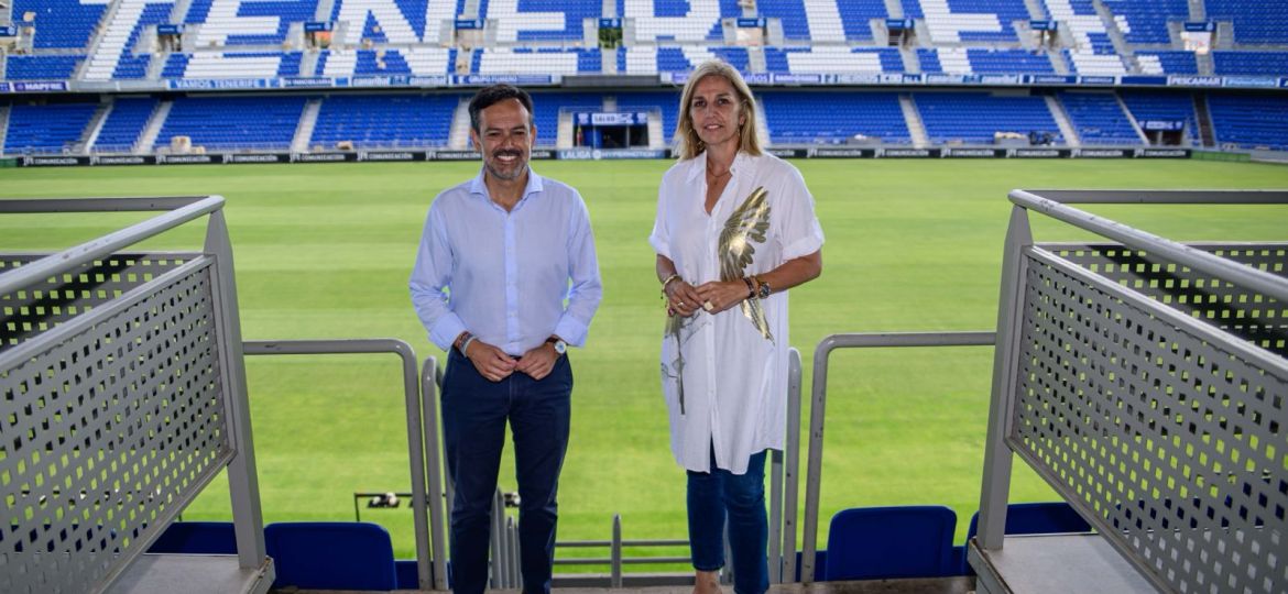 El vicepresidente Lope Afonso y la consejera de Deportes