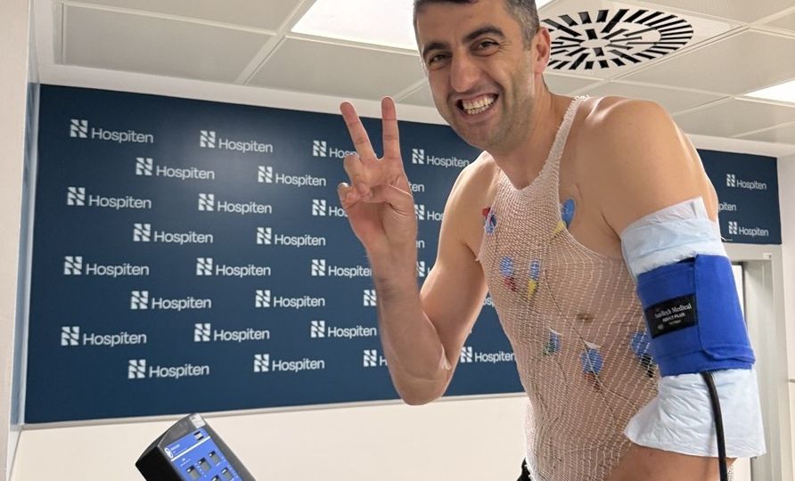 Gio Shermadini durante el reconocimiento médico (CB CANARIAS)