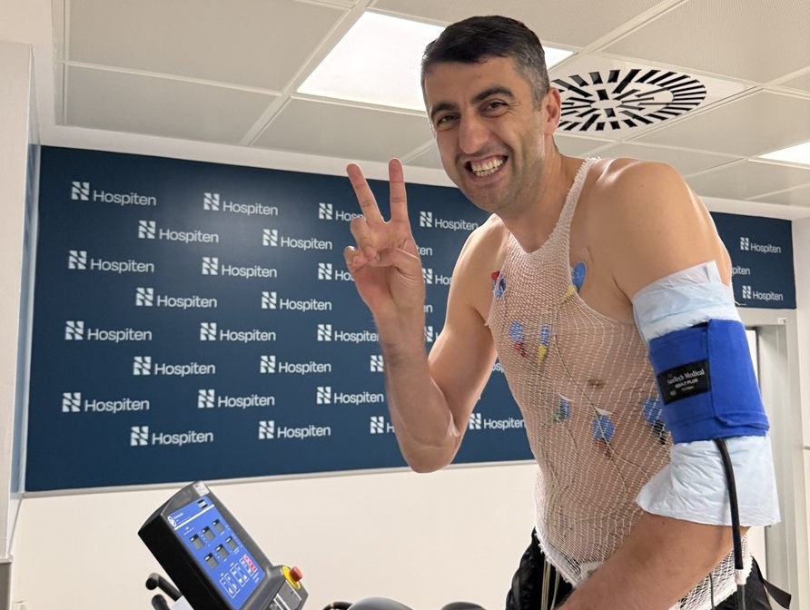 Gio Shermadini durante el reconocimiento médico (CB CANARIAS)