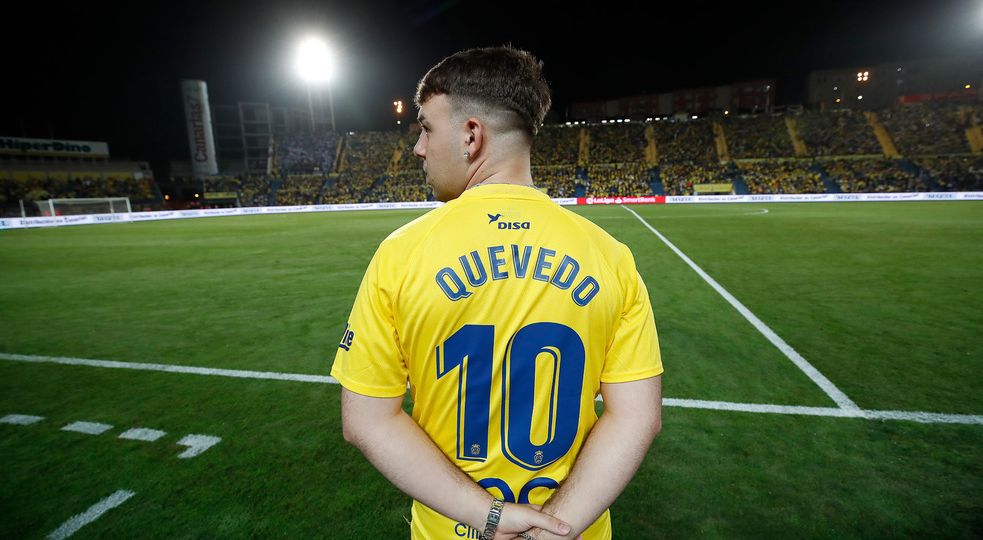 Quevedo en un partido de Las Palmas (UD LAS PALMAS)