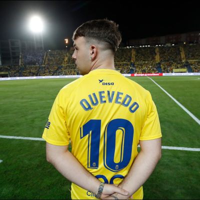 Quevedo en un partido de Las Palmas (UD LAS PALMAS)