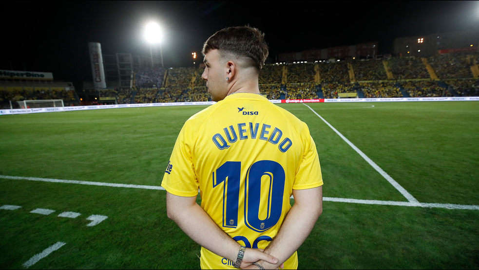 Quevedo en un partido de Las Palmas (UD LAS PALMAS)