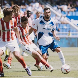 Acción de un Tenerife - Sporting (CD TENERIFE).