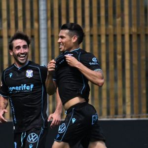 Fabricio celebrando el gol (LA LIGA)
