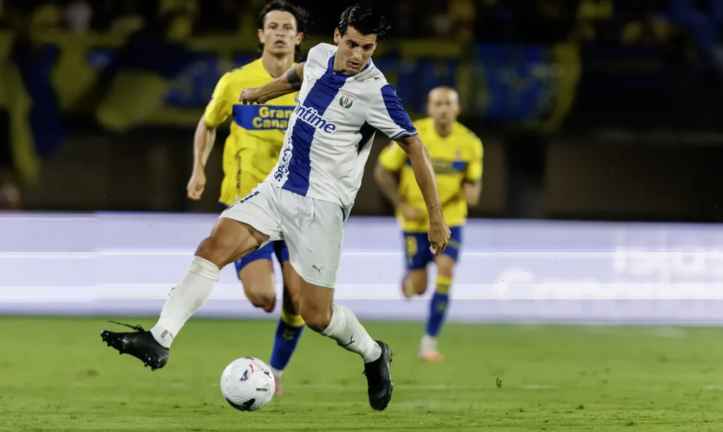 Álvaro Morata en su debut contra Las Palmas (CD LEGANÉS)