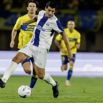 Álvaro Morata en su debut contra Las Palmas (CD LEGANÉS)