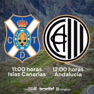 Cartel del partido (CD TENERIFE)