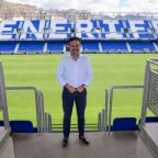 El vicepresidente Lope Afonso, en el Estadio Heliodoro Rodríguez López