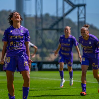 Elba celebra su gol a la Real Sociedad (CD TENERIFE FEMENINO)