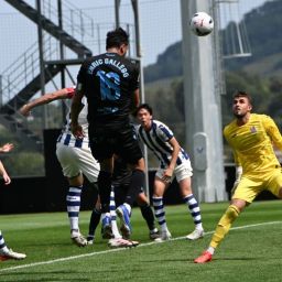 Gallego, en la jugada del gol anulado (LALIGA).