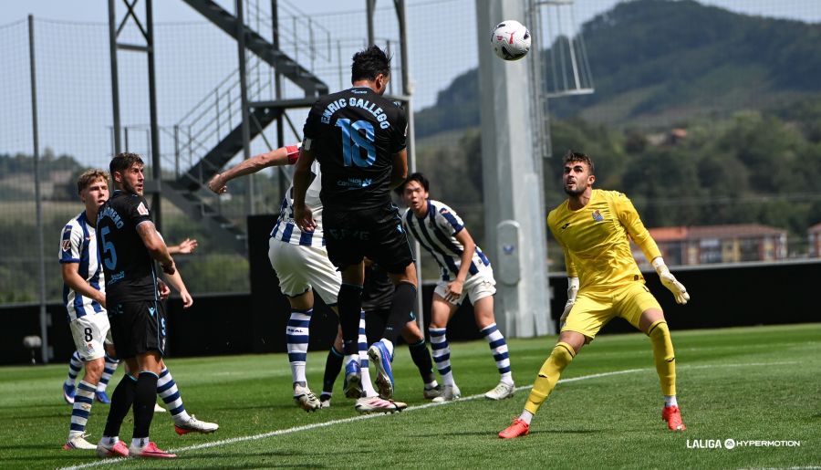 Gallego, en la jugada del gol anulado (LALIGA).