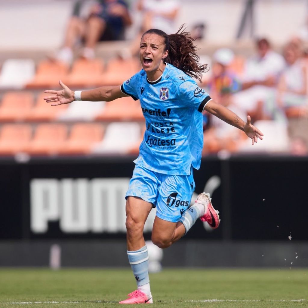 El Tenerife Femenino celebra uno de los goles (CD TENERIFE FEMENINO).