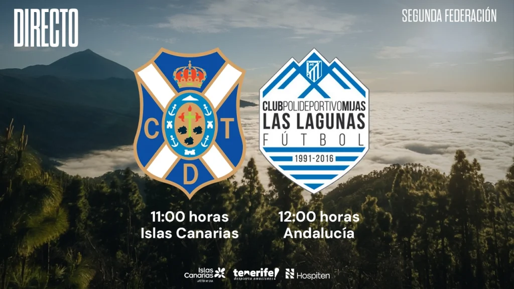 Cartel del partido del Tenerife B (CD TENERIFE)