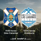 Cartel del partido del Tenerife B (CD TENERIFE)