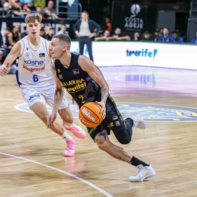 Kyle Guy en el La Laguna Tenerife- Kosner Baskonia (ACB PHOTO - EMILIO COBOS)